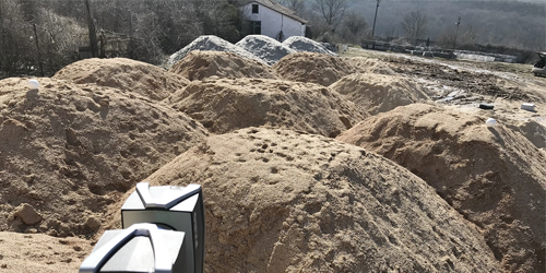 Измерение объектов, расчёт объёмов и площадей при работе с сыпучими материалами